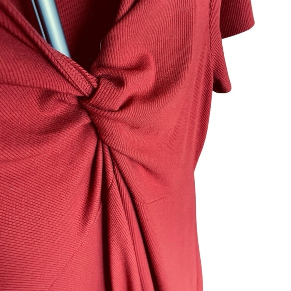 Torrid Ribbed Twist Front -Skater Dress-Knee-Length Dress-Size 1/XL/14-16 - Picture 6 of 11